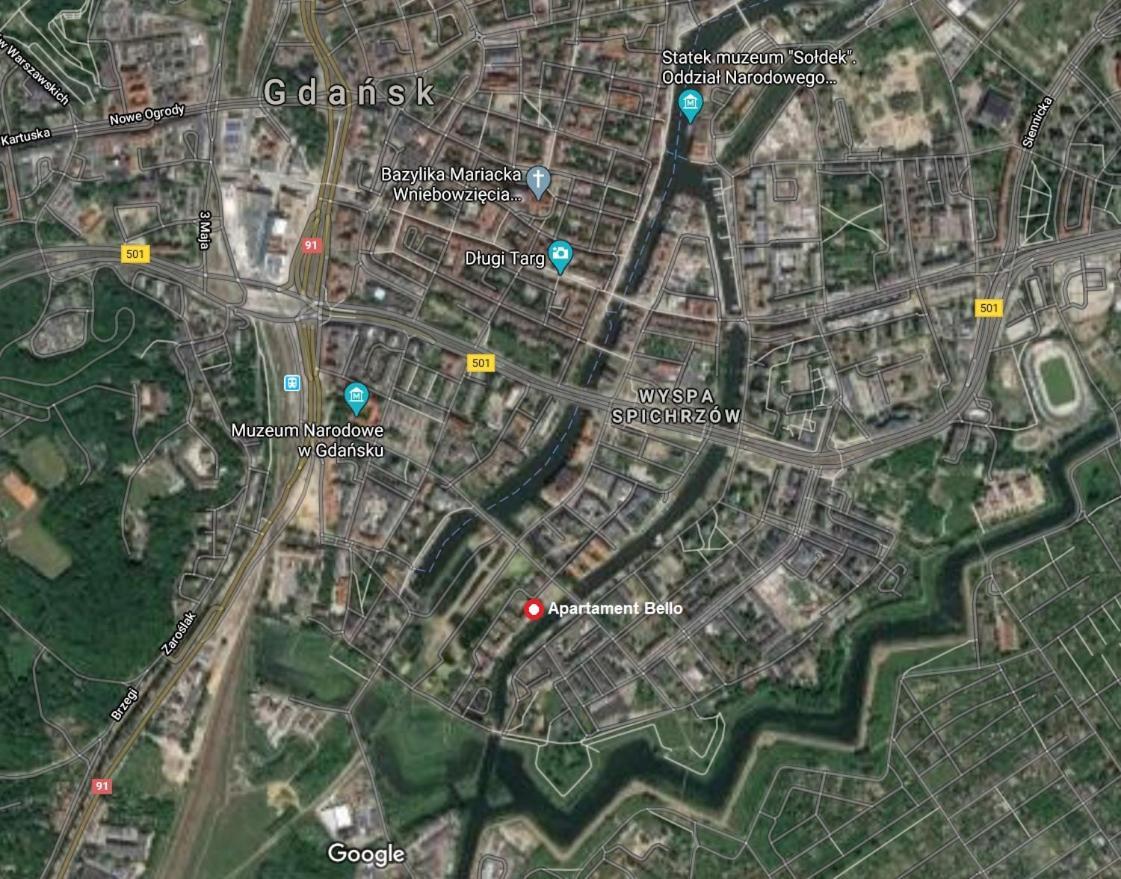 Apartament Bello - parking Apartment Gdansk Bagian luar foto